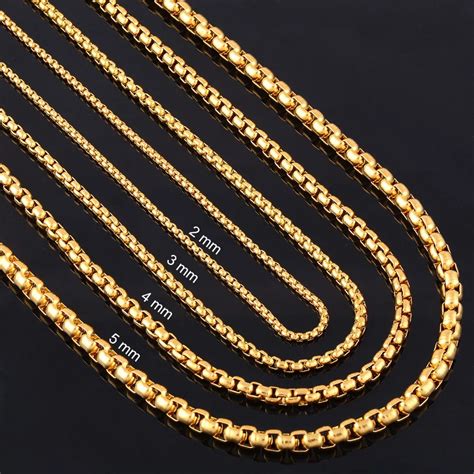 round box stainless steel chains necklaces|Solid Round Box Chain Necklace 2mm Stainless .